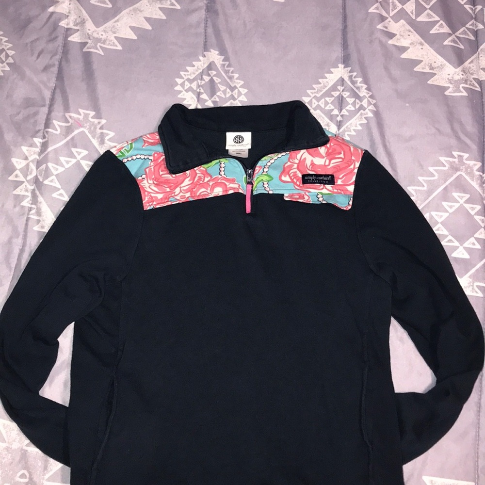 A sweat shirt simply southern! Navy blue